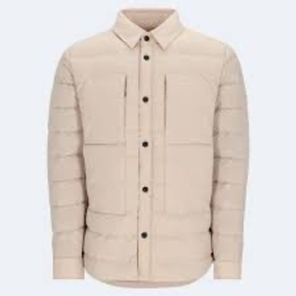 Obermeyer Men's Explorer Down Shirt Jacket Color Cement SMALL NWT